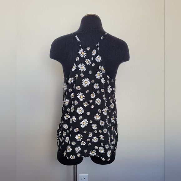 Floral Daisy Racerback Tank Top Camisole Juniors Extra Large Y2K 90s Sunflower - Picture 4 of 7